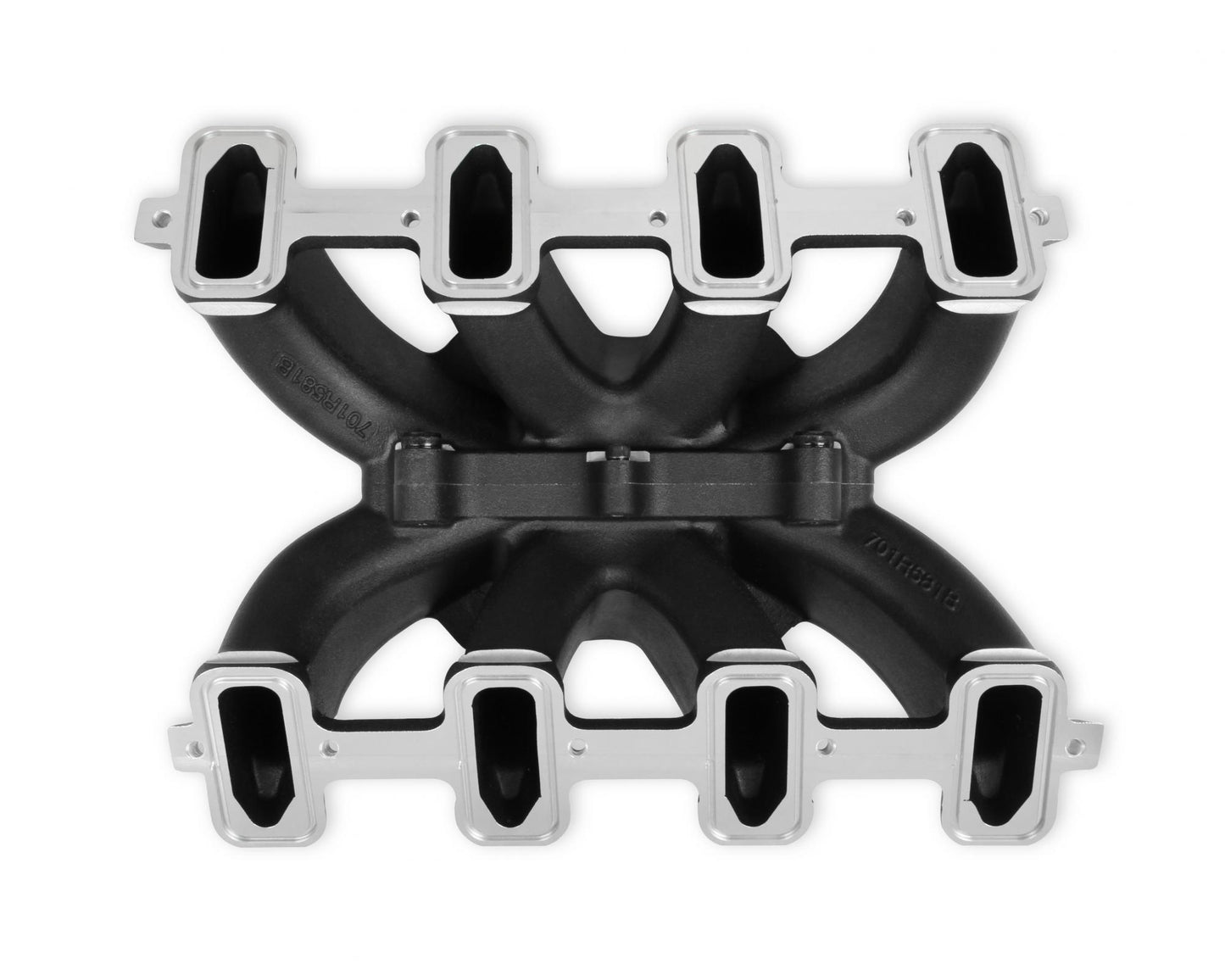 Single Plane 4500 Carbureted Split-Design Race Intake Manifold GM LS1/LS2/LS6 Fits GM LS1/LS2/LS6 Carbureted with Black Finish Holley-2