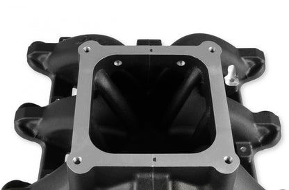 Single Plane 4500 Carbureted Split-Design Race Intake Manifold GM LS1/LS2/LS6 Fits GM LS1/LS2/LS6 Carbureted with Black Finish Holley-8