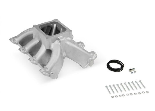 Single Plane 4500 Carbureted Split-Design Race Intake Manifold GM LS1/LS2/LS6 Fits GM LS1/LS2/LS6 Carbureted with Cast Finish Holley-1