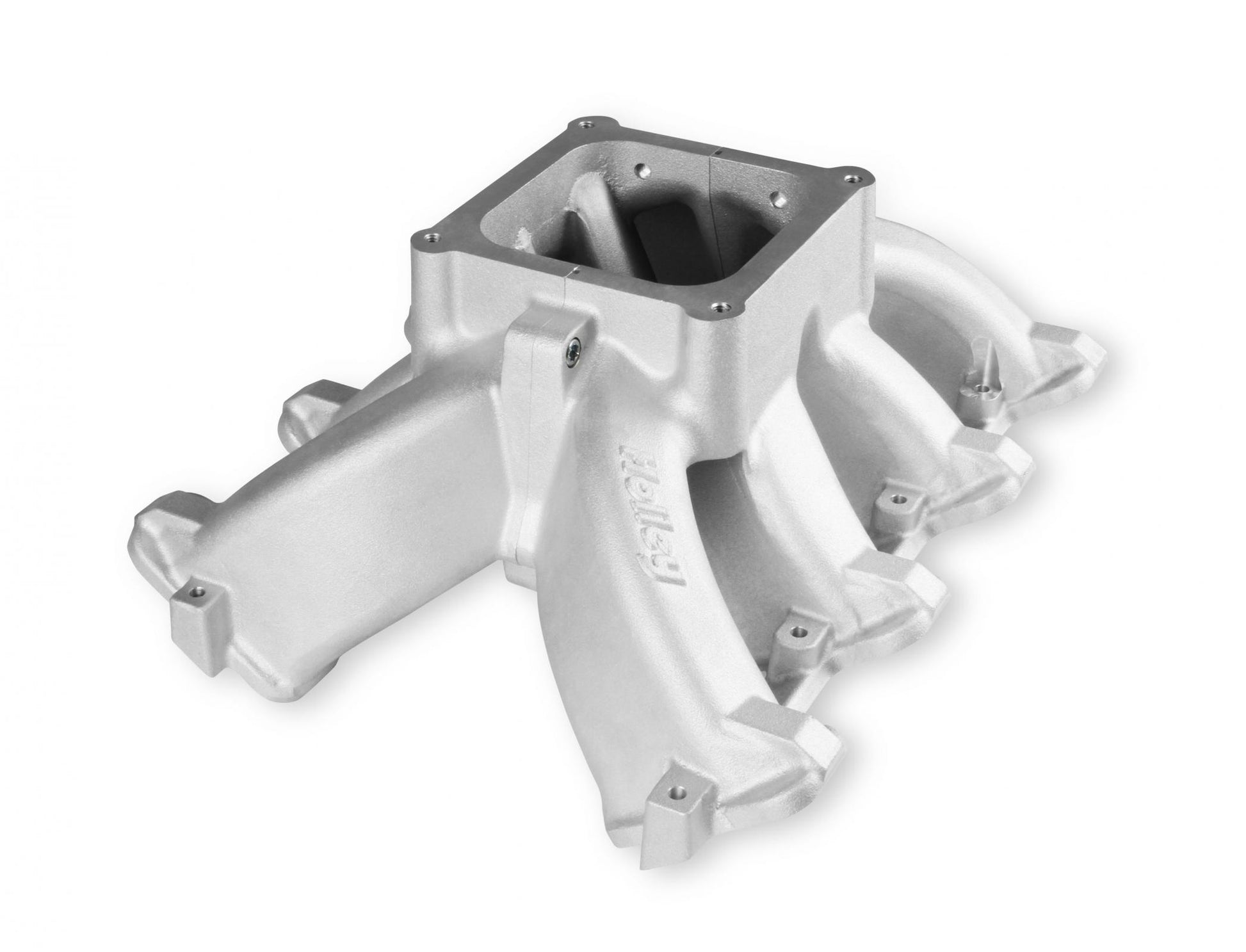 Single Plane 4500 Carbureted Split-Design Race Intake Manifold GM LS1/LS2/LS6 Fits GM LS1/LS2/LS6 Carbureted with Cast Finish Holley-12
