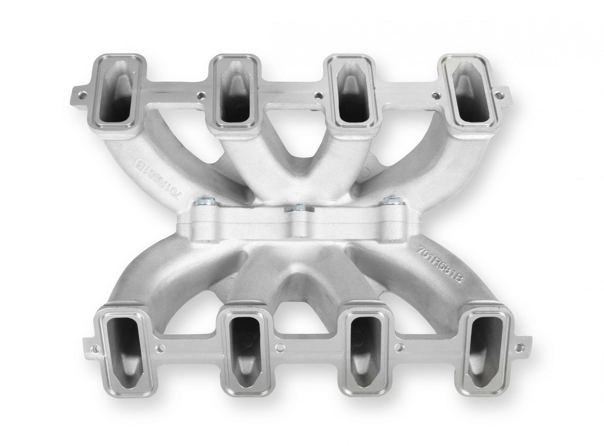 Single Plane 4500 Carbureted Split-Design Race Intake Manifold GM LS1/LS2/LS6 Fits GM LS1/LS2/LS6 Carbureted with Cast Finish Holley-3