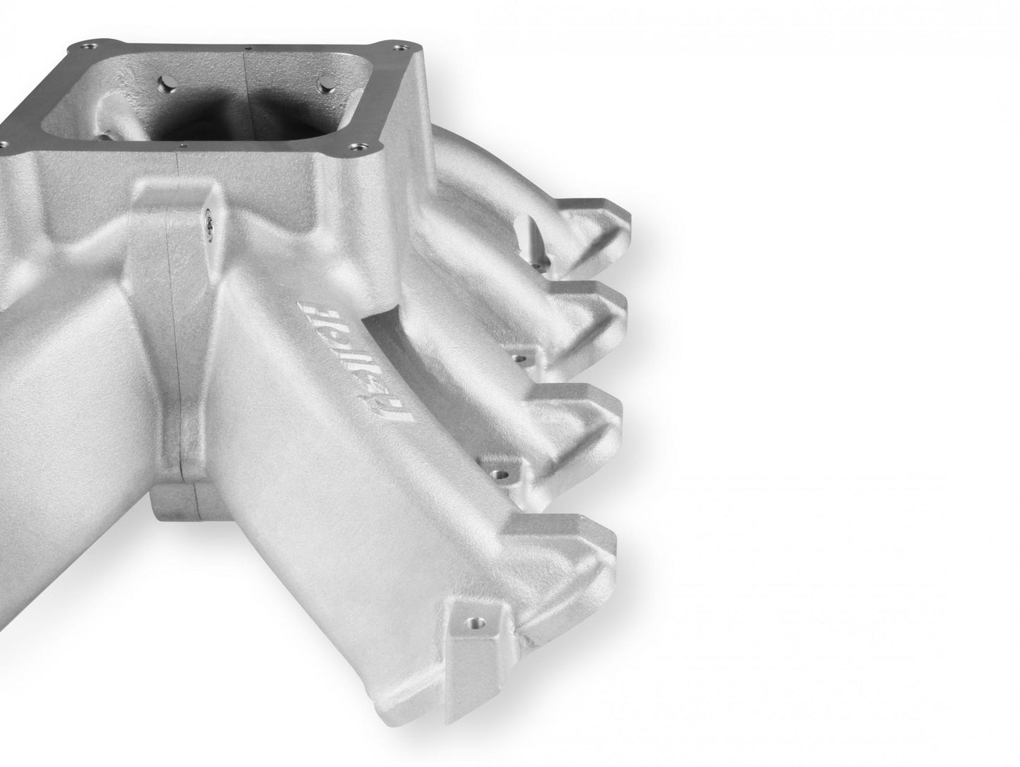 Single Plane 4500 Carbureted Split-Design Race Intake Manifold GM LS1/LS2/LS6 Fits GM LS1/LS2/LS6 Carbureted with Cast Finish Holley-6
