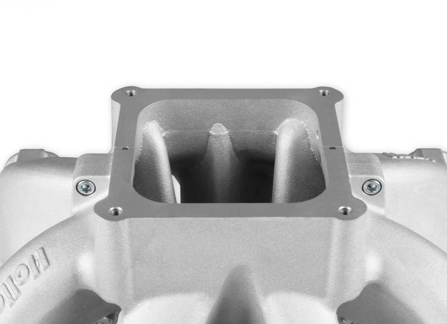 Single Plane 4500 Carbureted Split-Design Race Intake Manifold GM LS1/LS2/LS6 Fits GM LS1/LS2/LS6 Carbureted with Cast Finish Holley-9