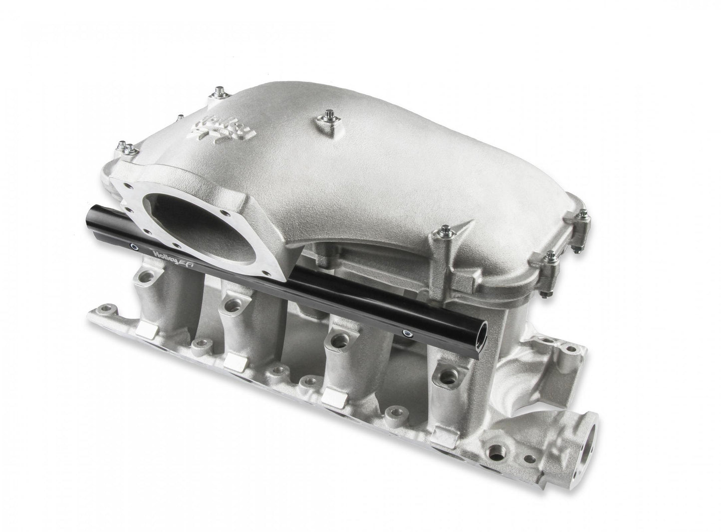 351W Ford Hi-Ram EFI Manifold with Side Mount Top 351W Ford Hi-Ram Intake Manifold with 95mm 1986-95 Ford 5.0 Throttle Body Flange Side Mount Top Holley-4