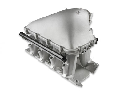 351W Ford Hi-Ram EFI Manifold with Side Mount Top 351W Ford Hi-Ram Intake Manifold with 95mm 1986-95 Ford 5.0 Throttle Body Flange Side Mount Top Holley-6
