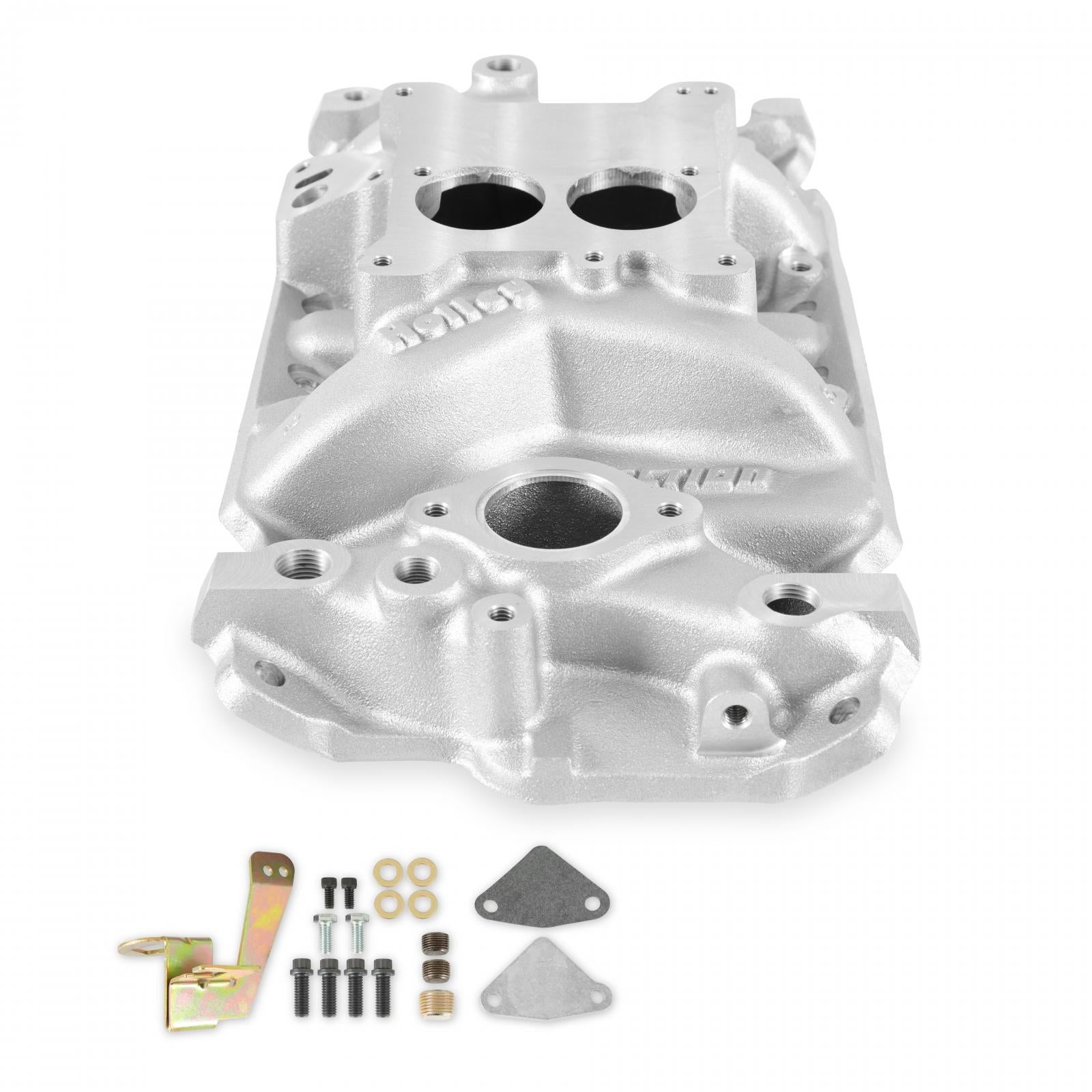 Strip Dominator Intake Chevy Small Block V8 Pro-Jection TBI Intake Manifold High Rise Dual Plane W/egr 1987-later with Cast Iron Heads Holley-6