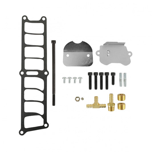 Systemax Intake Ford Small Block V8 Black Ceramic Coated EFI Intake Manifold 1986-1995 5.0L Upper and Lower E.O Legal Black Ceramic Coated Finish Holley