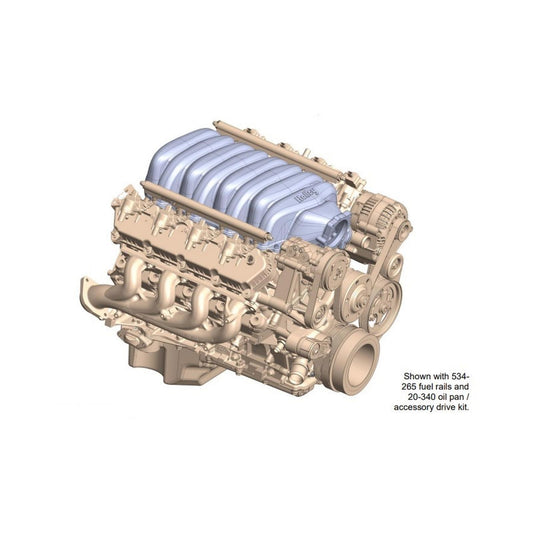 Low-Profile Intake Manifold Godzilla Natural Finish Fits Ford 7.3L Godzilla Engine Holley