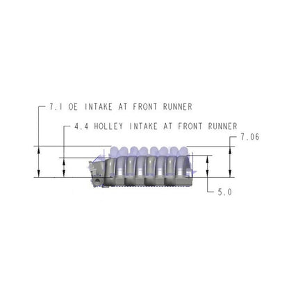 Low-Profile Intake Manifold Godzilla Black Powdercoat Fits Ford 7.3L Godzilla Engine Holley-1