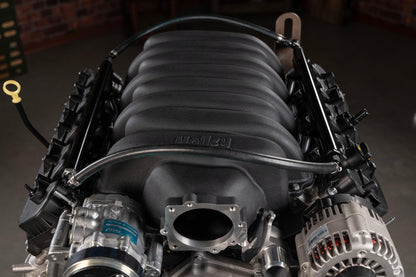 Low-Profile Intake Manifold Godzilla Black Powdercoat Fits Ford 7.3L Godzilla Engine Holley-6