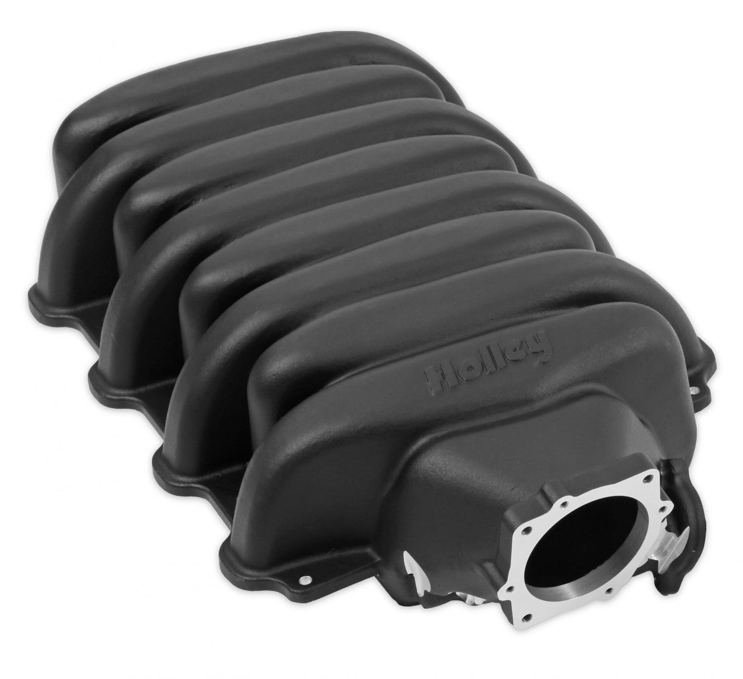 Low-Profile Intake Manifold Godzilla Black Powdercoat Fits Ford 7.3L Godzilla Engine Holley-7