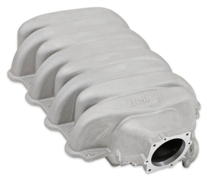 Low-Profile Intake Manifold Godzilla Natural Finish Fits Ford 7.3L Godzilla Engine Holley-9