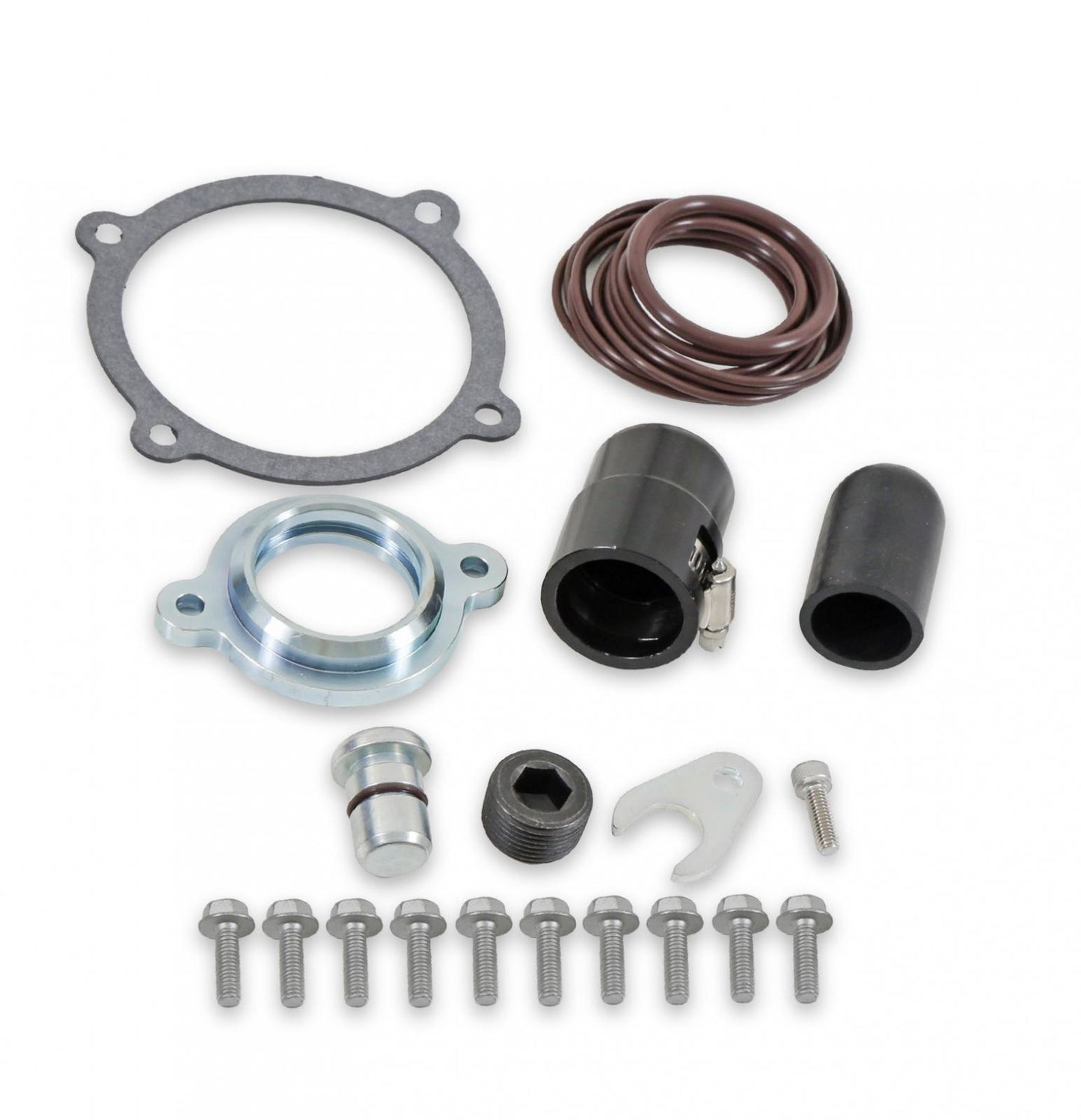 Low-Profile Intake Manifold Godzilla Natural Finish Fits Ford 7.3L Godzilla Engine Holley-10