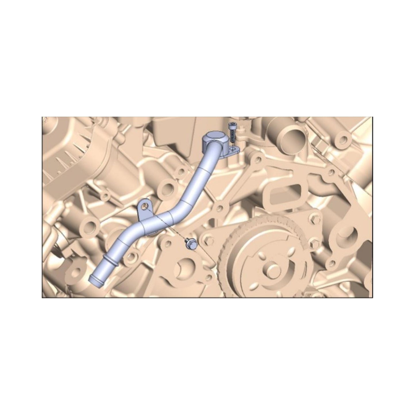 Ford 7.3L Godzilla Engine Heater Hardline Adapter Kit Optional Accessory for 7.3L Godzilla Engine with High-Mount Accessory Drive System Works with Factory or Intake Manifolds Holley-5