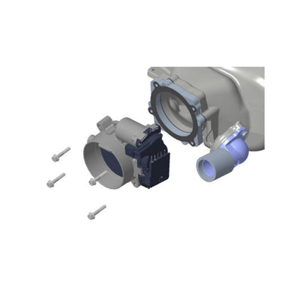 Throttle Body Adapter Ford 7.3L Low-Profile Intake Manifold GT500 Throttle Body Allows Fitment of a 2020-2023 Ford GT500 Throttle Body to Low-Profile 7.3L Godzilla Intake Manifold Holley