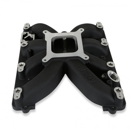 Single Plane Intake Manifold for Gen III Hemi, EFI Black Fits 2009-2023 5.7-liter, 2005-2010 6.1-liter and 2011-2023 6.4-liter Chrysler Gen III Hemi Engines Holley-3