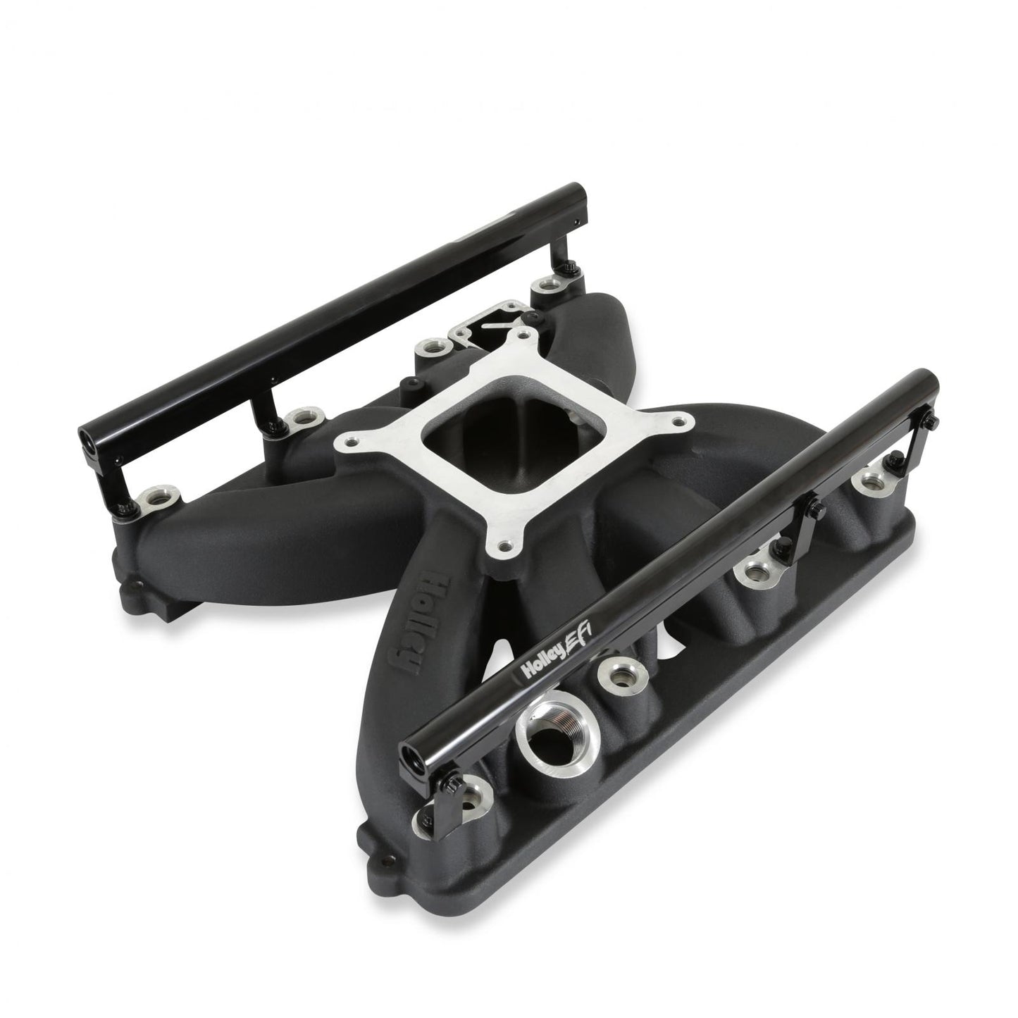 Single Plane Intake Manifold for Gen III Hemi, EFI Black Fits 2009-2023 5.7-liter, 2005-2010 6.1-liter and 2011-2023 6.4-liter Chrysler Gen III Hemi Engines Holley-5
