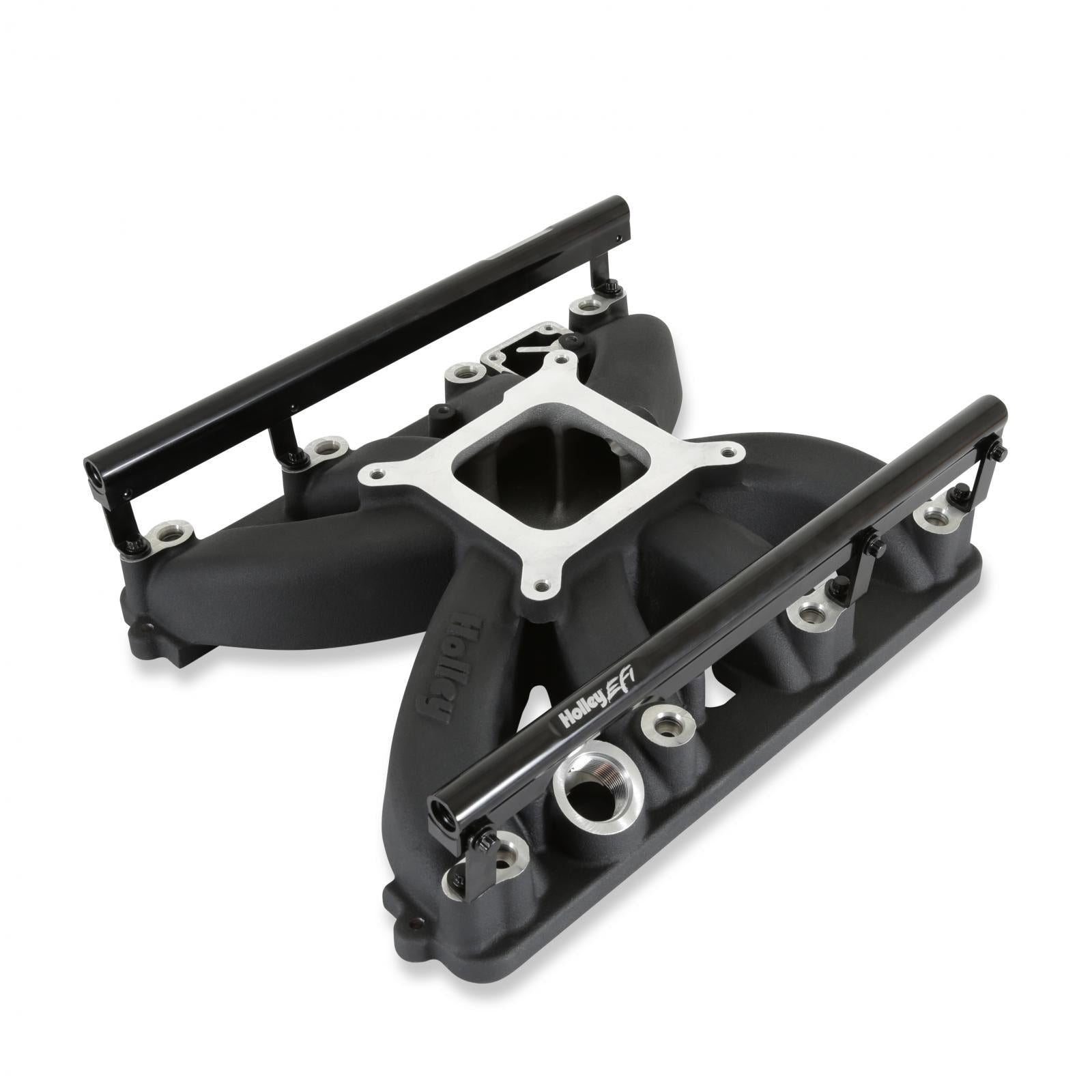 Single Plane Intake Manifold for Gen III Hemi, EFI Black Fits 2009-2023 5.7-liter, 2005-2010 6.1-liter and 2011-2023 6.4-liter Chrysler Gen III Hemi Engines Holley-5