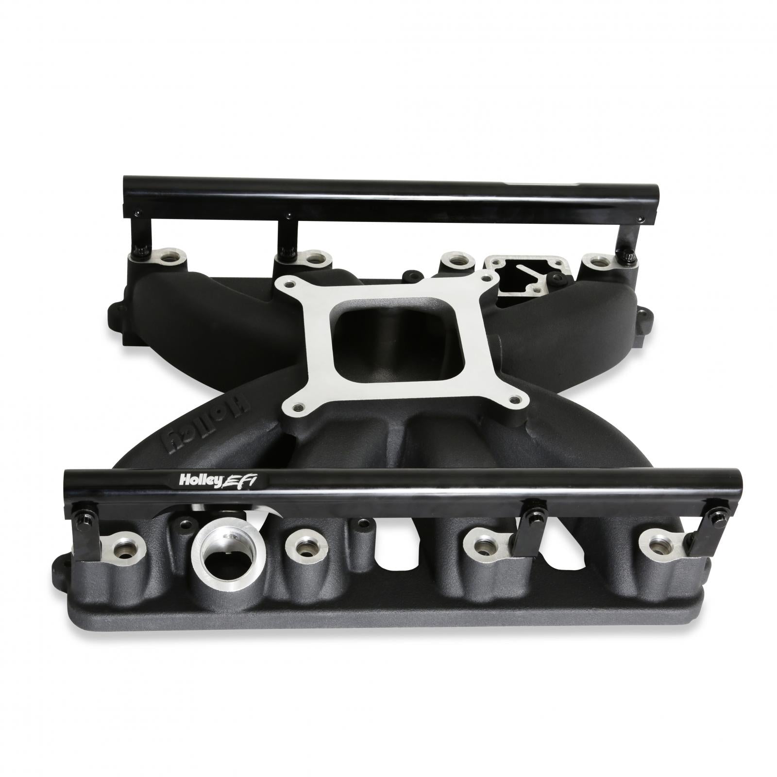 Single Plane Intake Manifold for Gen III Hemi, EFI Black Fits 2009-2023 5.7-liter, 2005-2010 6.1-liter and 2011-2023 6.4-liter Chrysler Gen III Hemi Engines Holley-9