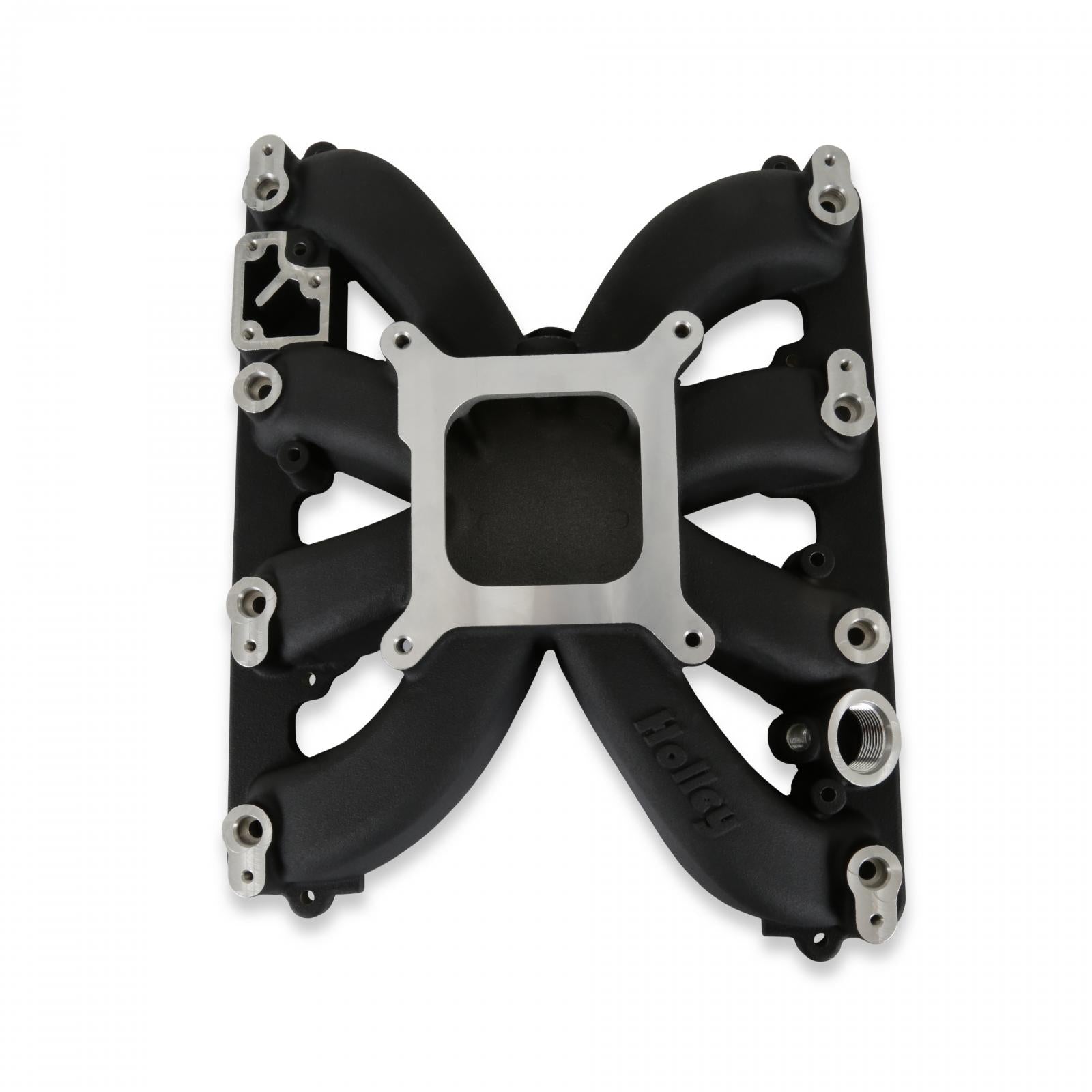 Single Plane Intake Manifold for Gen III Hemi, EFI Black Fits 2009-2023 5.7-liter, 2005-2010 6.1-liter and 2011-2023 6.4-liter Chrysler Gen III Hemi Engines Holley-10