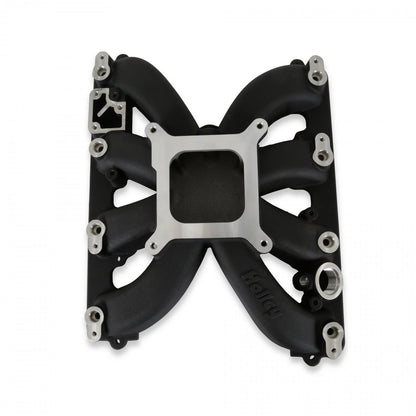 Single Plane Intake Manifold for Gen III Hemi, EFI Black Fits 2009-2023 5.7-liter, 2005-2010 6.1-liter and 2011-2023 6.4-liter Chrysler Gen III Hemi Engines Holley-10