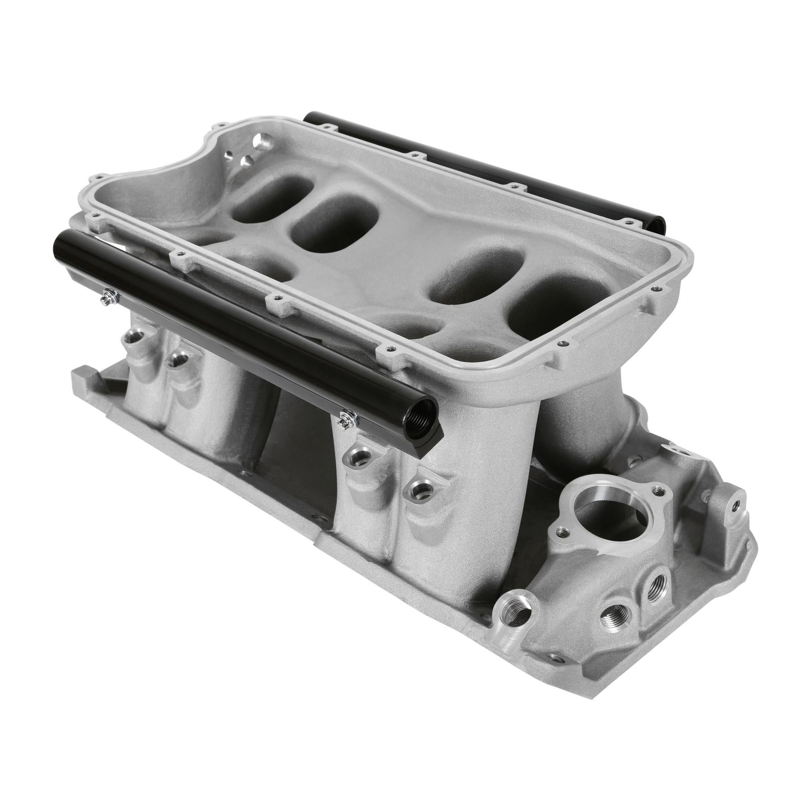 Hi-Ram Base, Big Block Chevy Hi-Ram EFI Base for 1965 & Later 396-502+ MKIV-MKVI Big Block Chevy Engines with Standard Intake Flange Rectangle-Port Cylinder Heads Holley-3