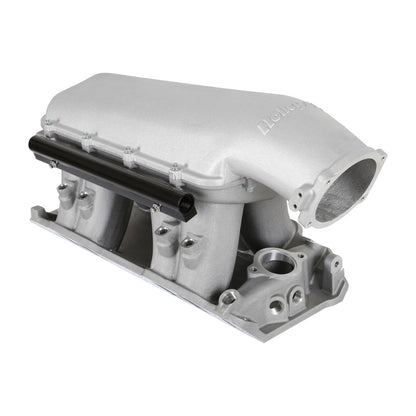 Hi-Ram EFI Intake Manifold Kit Big Block Chevy Hi-Ram Intake Manifold with 105mm LS Geniv Type Throttle Body Flange Type Plenum Top A -10AN Fuel Rail Kit Is Included Holley-3