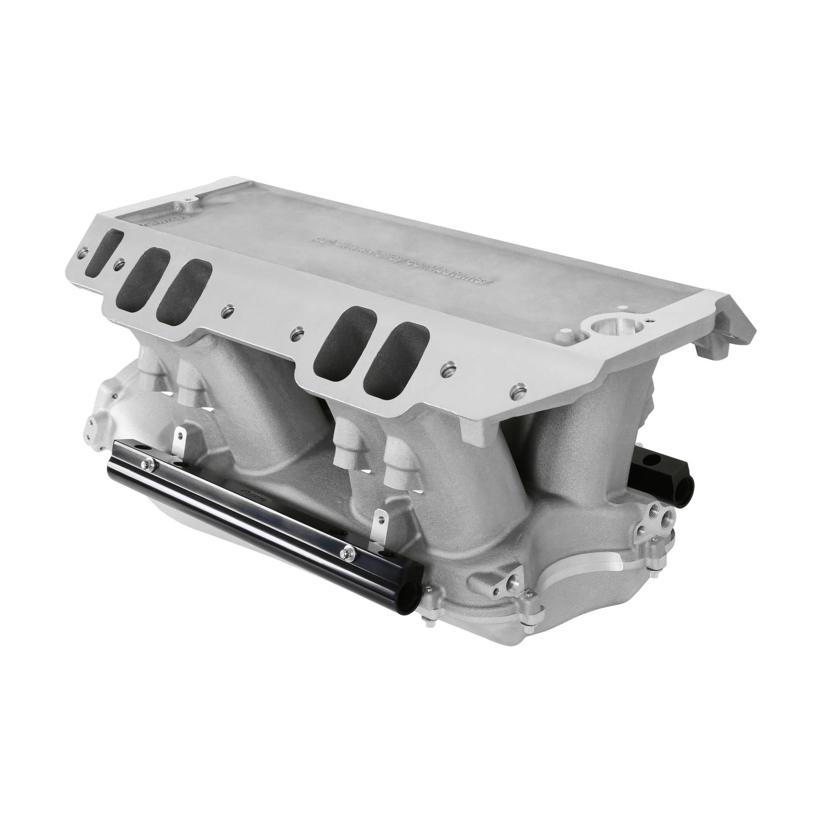 Hi-Ram EFI Intake Manifold Kit Big Block Chevy Hi-Ram Intake Manifold with 105mm LS Geniv Type Throttle Body Flange Type Plenum Top A -10AN Fuel Rail Kit Is Included Holley-8