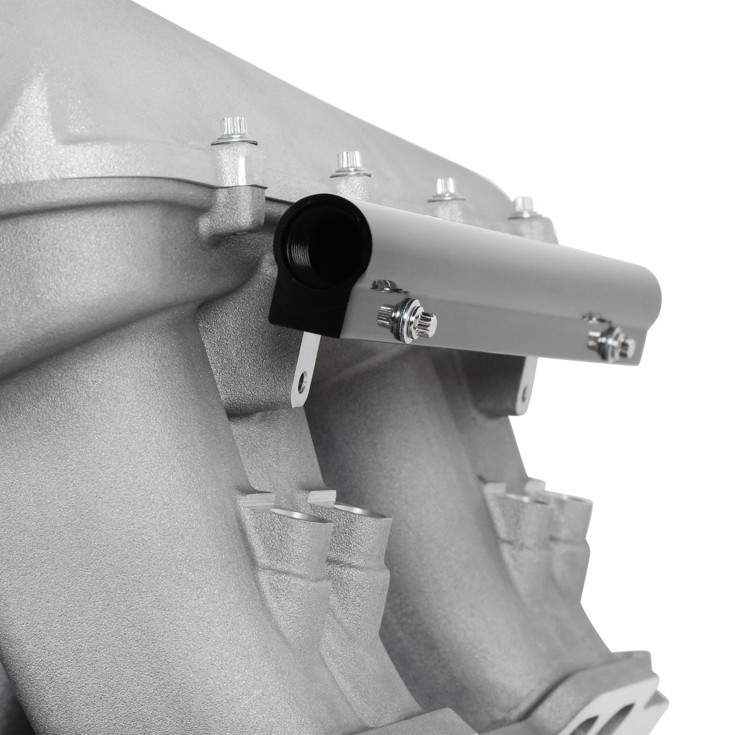 Hi-Ram EFI Intake Manifold Kit Big Block Chevy Hi-Ram Intake Manifold with 105mm LS Geniv Type Throttle Body Flange Type Plenum Top A -10AN Fuel Rail Kit Is Included Holley-9