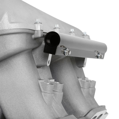 Hi-Ram EFI Intake Manifold Kit Big Block Chevy Hi-Ram Intake Manifold with 105mm LS Geniv Type Throttle Body Flange Type Plenum Top A -10AN Fuel Rail Kit Is Included Holley-9
