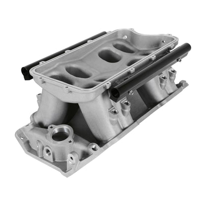 Hi-Ram EFI Intake Manifold Kit Big Block Chevy Hi-Ram Intake Manifold with 105mm LS Geniv Type Throttle Body Flange Type Plenum Top A -10AN Fuel Rail Kit Is Included Holley-10