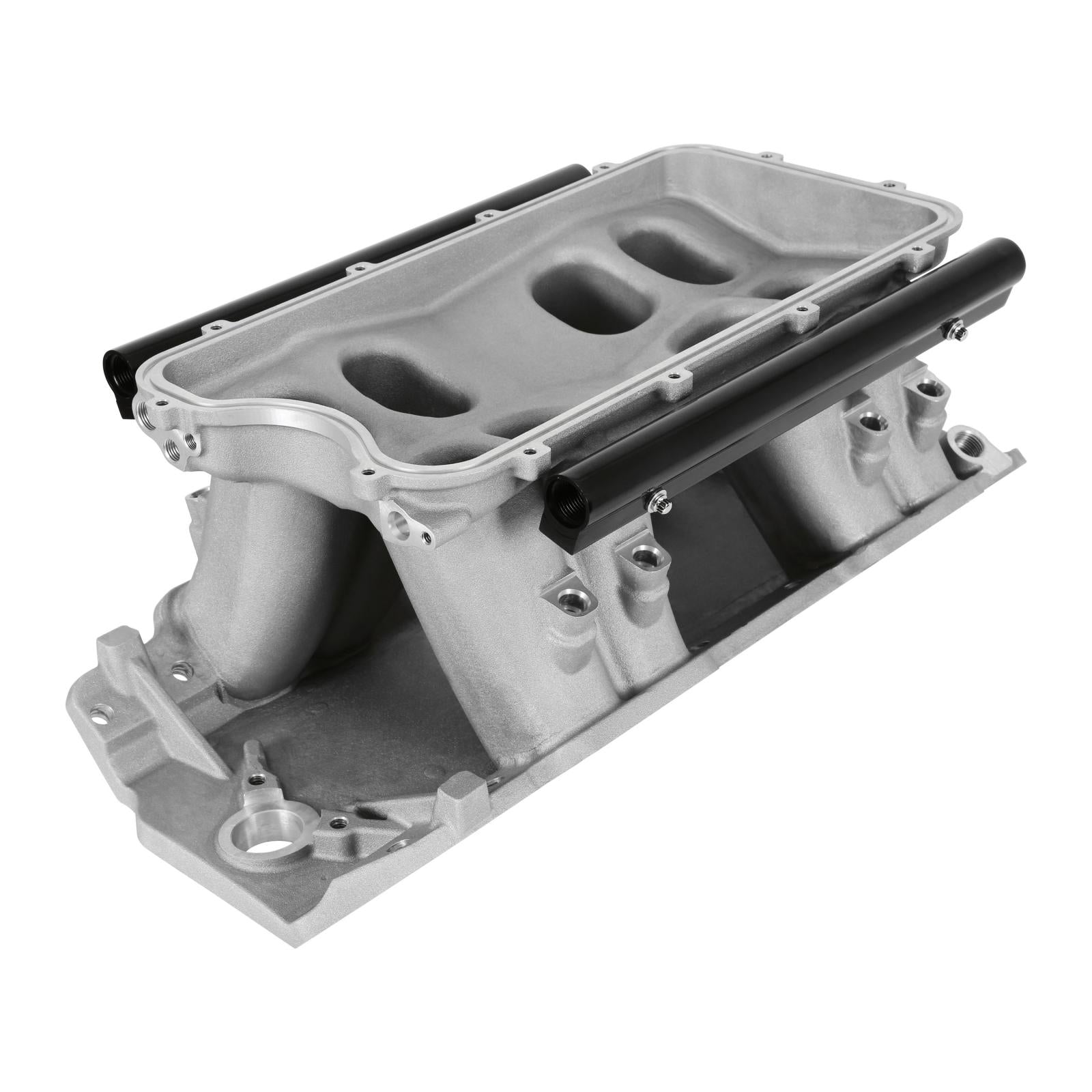 Hi-Ram EFI Intake Manifold Kit Big Block Chevy Hi-Ram Intake Manifold with 2x4 4150 Plenum Top a -10AN Fuel Rail Kit Is Included Holley-2
