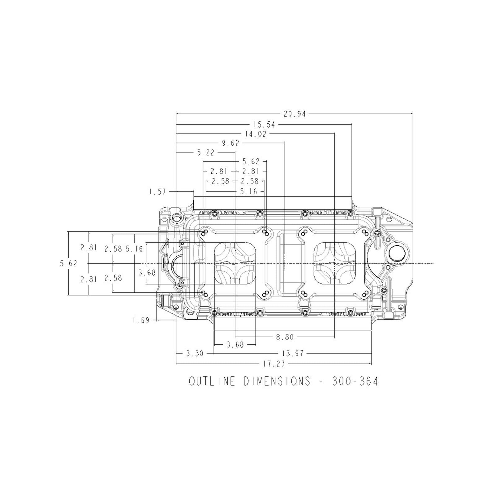 Hi-Ram EFI Intake Manifold Kit Big Block Chevy Hi-Ram Intake Manifold with 2x4 4150 Plenum Top a -10AN Fuel Rail Kit Is Included Holley-13