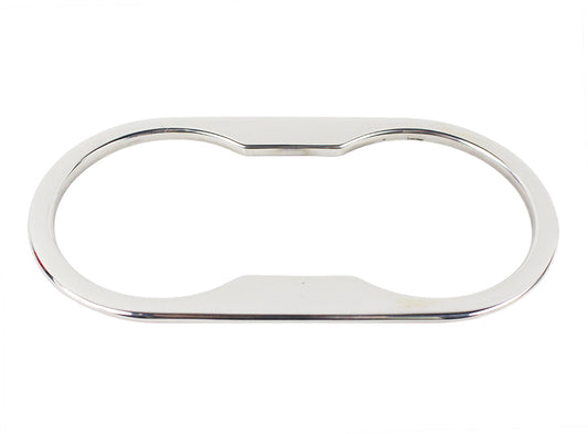 Jeep JK Cup Holder Bezel 07-10 Wrangler JK Polished Silver Kentrol-1