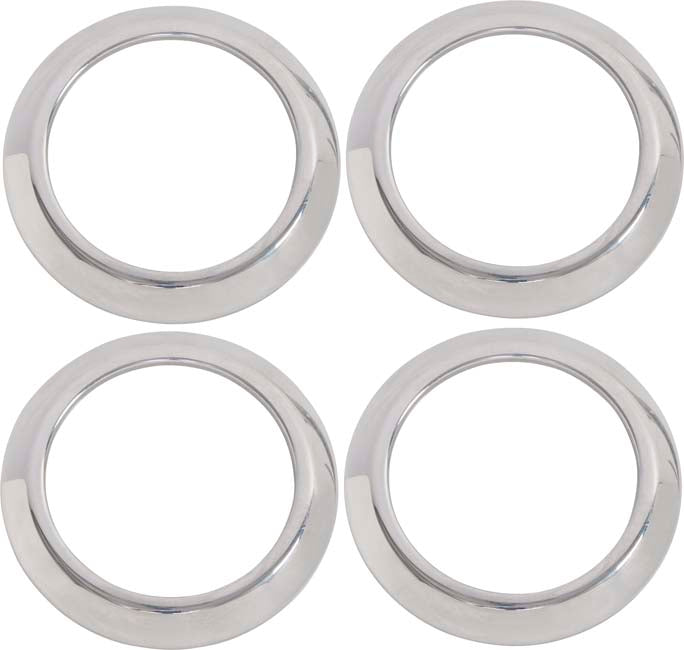 Kentrol Jeep JK Air Vent Bezels 4 Pieces 07-10 Wrangler JK Polished Silver Kentrol
