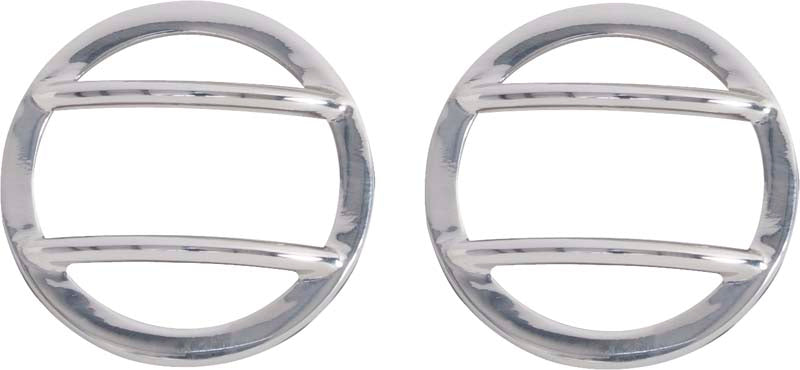 Kentrol Jeep JK Side Marker Covers Pair 07-18 Wrangler JK Polished Silver Kentrol
