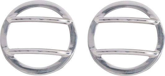 Kentrol Jeep JK Side Marker Covers Pair 07-18 Wrangler JK Polished Silver Kentrol