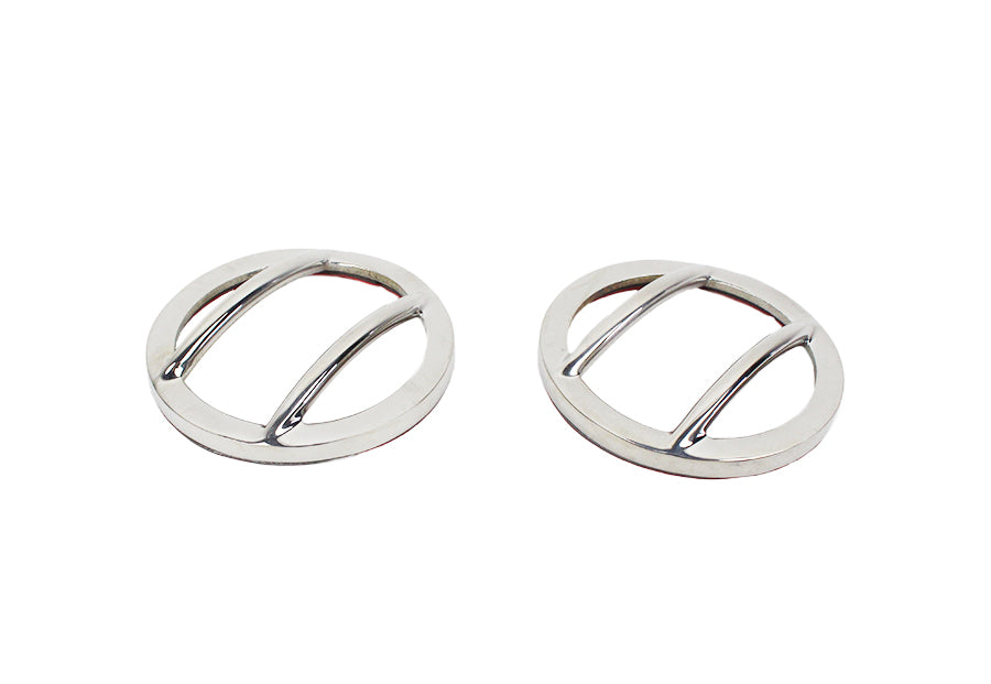 Kentrol Jeep JK Side Marker Covers Pair 07-18 Wrangler JK Polished Silver Kentrol