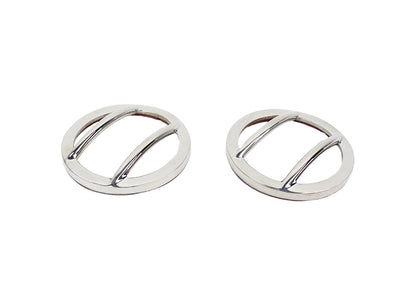 Jeep JK Side Marker Covers Pair 07-18 Wrangler JK Polished Silver Kentrol-1