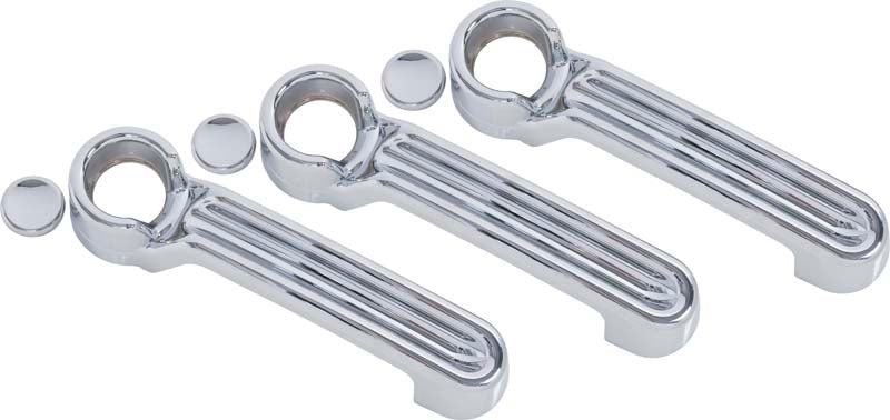 Kentrol Jeep JK Exterior Door Handle Covers 6 Pieces 07-18 Wrangler JK Polished Silver Kentrol