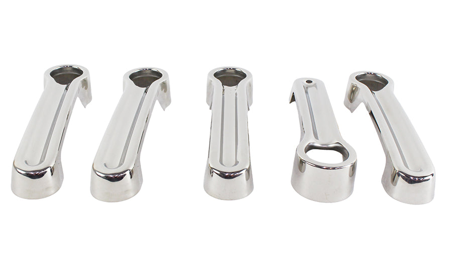 Kentrol Jeep JK Exterior Door Handle Covers 10 Pieces 07-18 Wrangler JK Polished Silver Kentrol