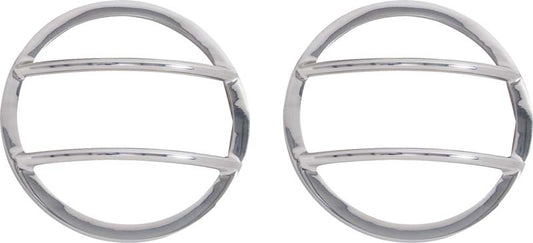 Kentrol Jeep JK Fog Light Cover Pair 07-18 Wrangler JK Polished Silver Kentrol
