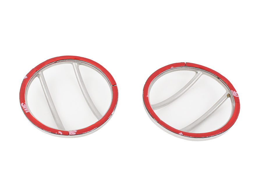 Kentrol Jeep JK Fog Light Cover Pair 07-18 Wrangler JK Polished Silver Kentrol