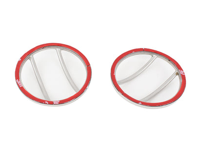 Jeep JK Fog Light Cover Pair 07-18 Wrangler JK Polished Silver Kentrol-2