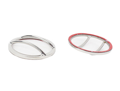 Jeep JK Fog Light Cover Pair 07-18 Wrangler JK Polished Silver Kentrol-3