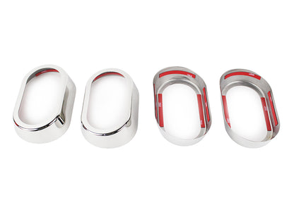 Jeep JK Interior Door Handle Bezels 4 Pieces 07-10 Wrangler JK Polished Silver Kentrol-2