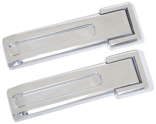 Kentrol Jeep JK Tailgate Hinge Overlays 4 Pieces 07-18 Wrangler JK Polished Silver Kentrol