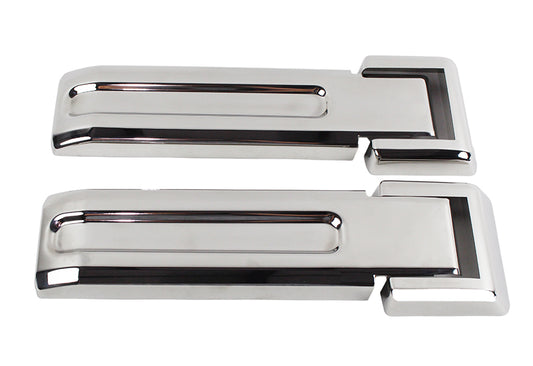 Jeep JK Tailgate Hinge Overlays 4 Pieces 07-18 Wrangler JK Polished Silver Kentrol-1