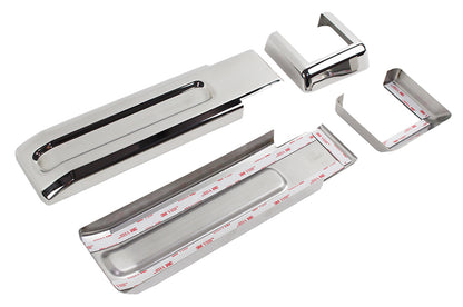Jeep JK Tailgate Hinge Overlays 4 Pieces 07-18 Wrangler JK Polished Silver Kentrol-3