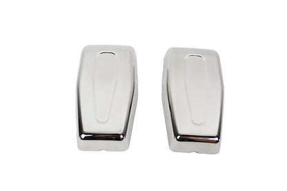 Jeep JK Liftgate Hinge Overlays Pair 07-18 Wrangler JK Polished Silver Kentrol-1